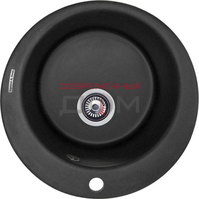 Кухонная мойка Zigmund&Shtain KREIS 480 черный базальт/иск.гранит